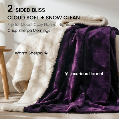 gogobunny Waterproof Blanket for Bed Couch Sofa, Liquid Pee and Fur Proof Pet Blanket for Dog Puppy Cat, Reversible Sherpa Fleece Throw Blanket Furniture Cover Protector (Grey, 50x60 inches)