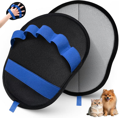 Pet Hair Removal Glove for Dogs & Cats, Reusable Washable Electrostatic Pet Hair Remover Glove, Pet Hair Mitt with Finger Straps for Couch, Carpet, Car Seats, Clothes, Furniture, Red