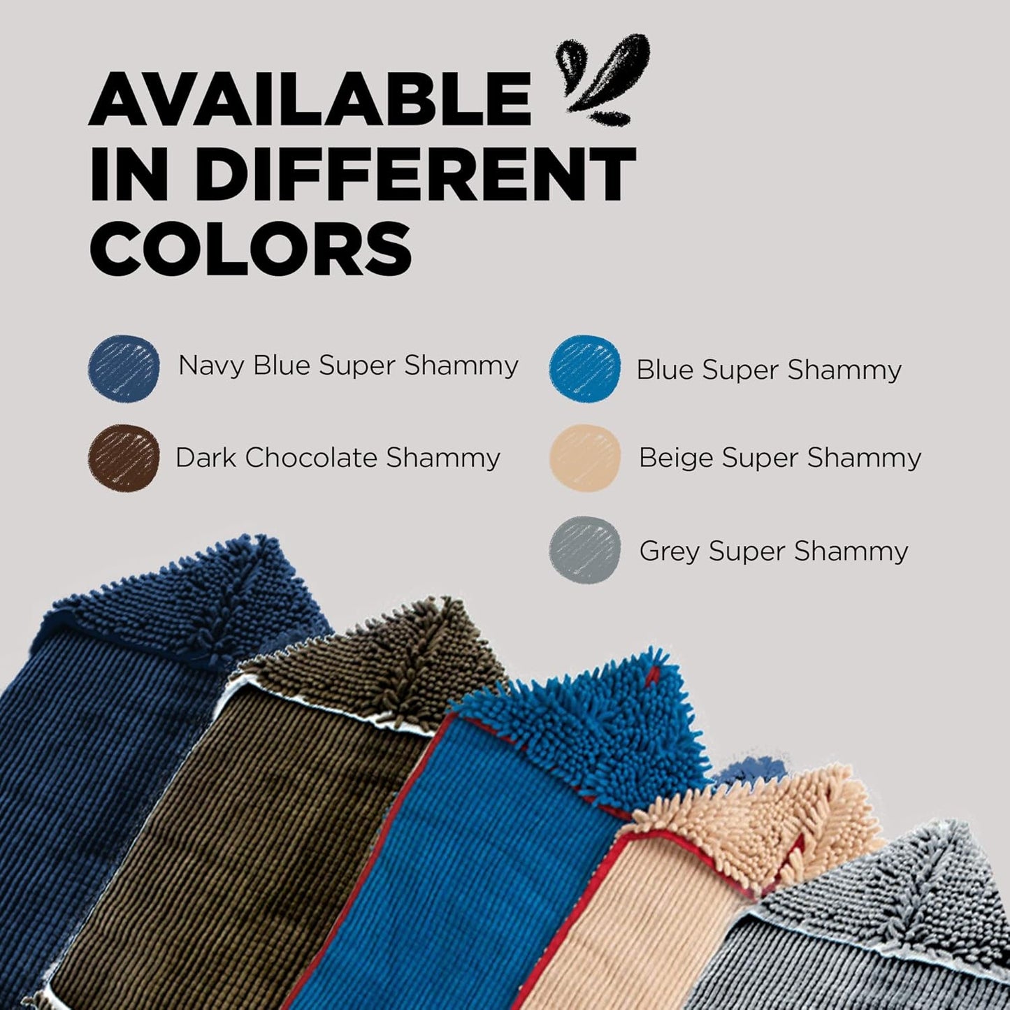 Soggy Doggy Super Shammy Dog Towel – Absorbent Microfiber Chenille Pet Towel for Drying Wet Dogs, Paws, Quick Dry Dog Shammy with Hand Pockets, Machine Washable – Chocolate/Oatmeal Trim, 31” x 14”