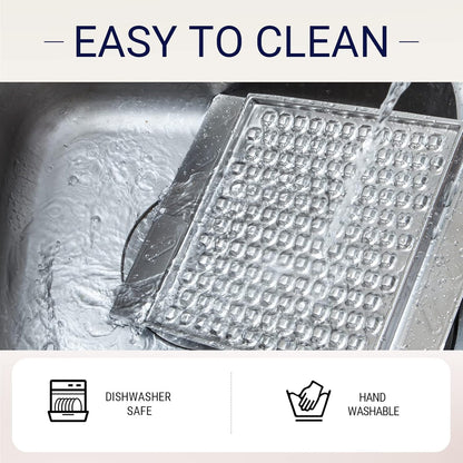 PEGGY11 Durable Stainless Steel Lick Pad for Cats & Dogs | Strong Suction Cups | Anxiety Relief & Slow Feeder | Dishwasher Safe - Single