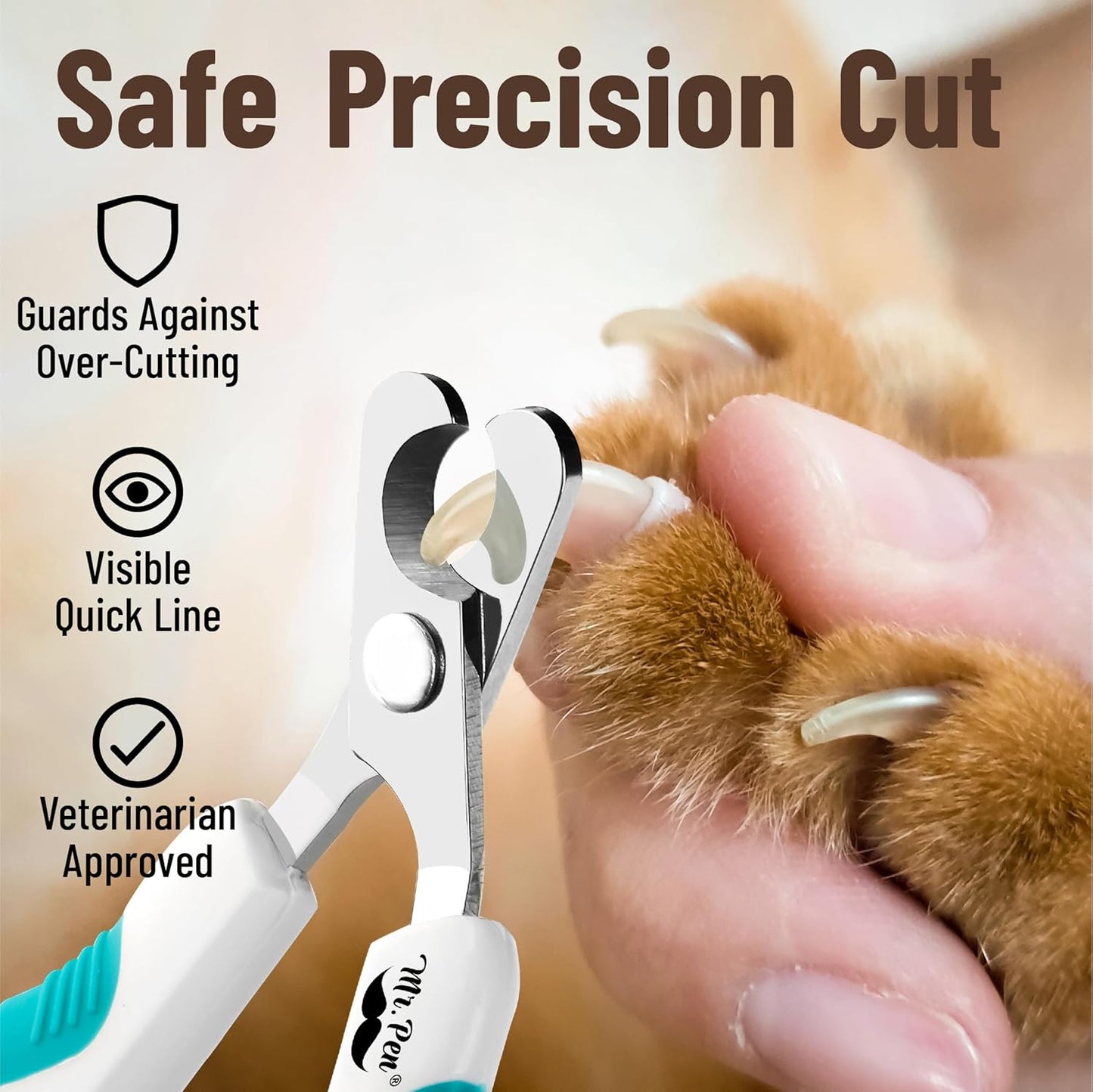 Mr. Pen- Cat Nail Clipper, Stainless Steel, Professional Sharp Cat Claw Trimmer for Small and Medium Cats, Pet Nail Clipper with Sturdy Non Slip Handle