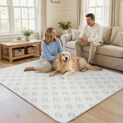 FXW Washable Pee Pads for Dogs, Puppy Pads with Super Absorbent, Specifically Designed for FXW Rollick/Homeplus 24inch 6 Panels Dog Playpen, 39" x 63" Rectangle, Khaki, 1 Pack
