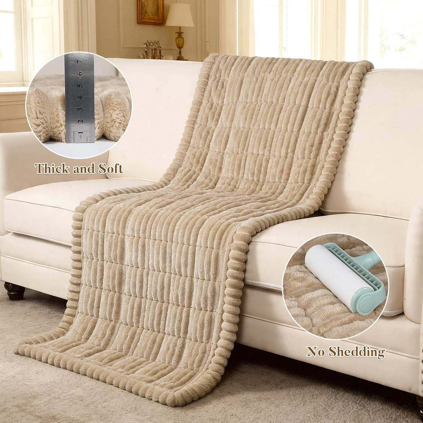 SearchI Couch Covers for Dogs Washable, Non Slip Fuzzy Pet Couch Cover for Sofa, Thick Soft Sofa Covers Couch Protector for Dogs Pet Friendly(Grey, 27.6" x 70.9")
