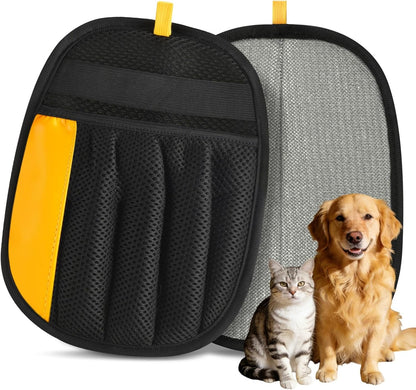 Upgraded Pet Hair Removal Glove, Electrostatic Five-Finger Reusable Pet Hair Remover for Couch, Car Seats, Clothing & Furniture, Dog Cat Fur Grooming Mitt for Laundry & Carpet