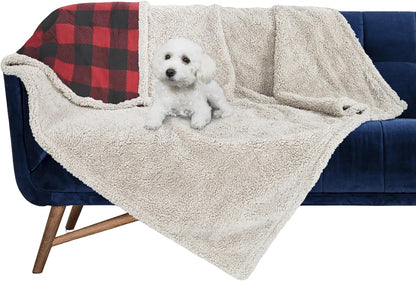 Kritter Planet Waterproof Dog Blanket, Reversible Water Proof Pet Blanket for Couch, Bed & Sofa, Washable Couch Covers for Large Dogs - Protects Furniture from Fur, Dirt, and Accidents