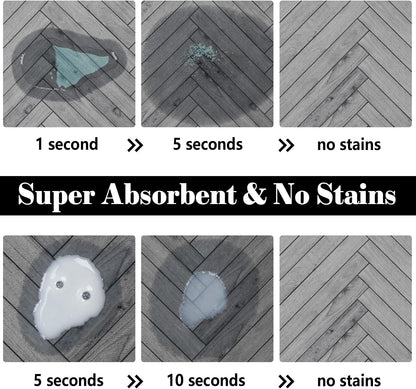Dog Food Mats for Floors Absorbent, Pet Cat Food Mat - Quick Dry Dog Bowl Mats for Food and Water, Eco-Friendly Pet Supplies