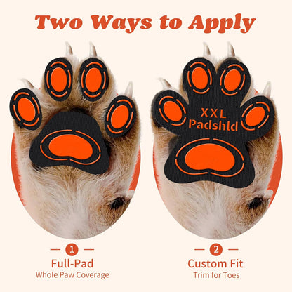 Anti Slip Dog Paw Pads for Senior Dogs - Paw Grips for Hardwood Floors, Enhanced Balance Traction Pads, Breathable Pet Paw Stickers Protectors for Dogs 7 Sets (28 Pcs) XXXL