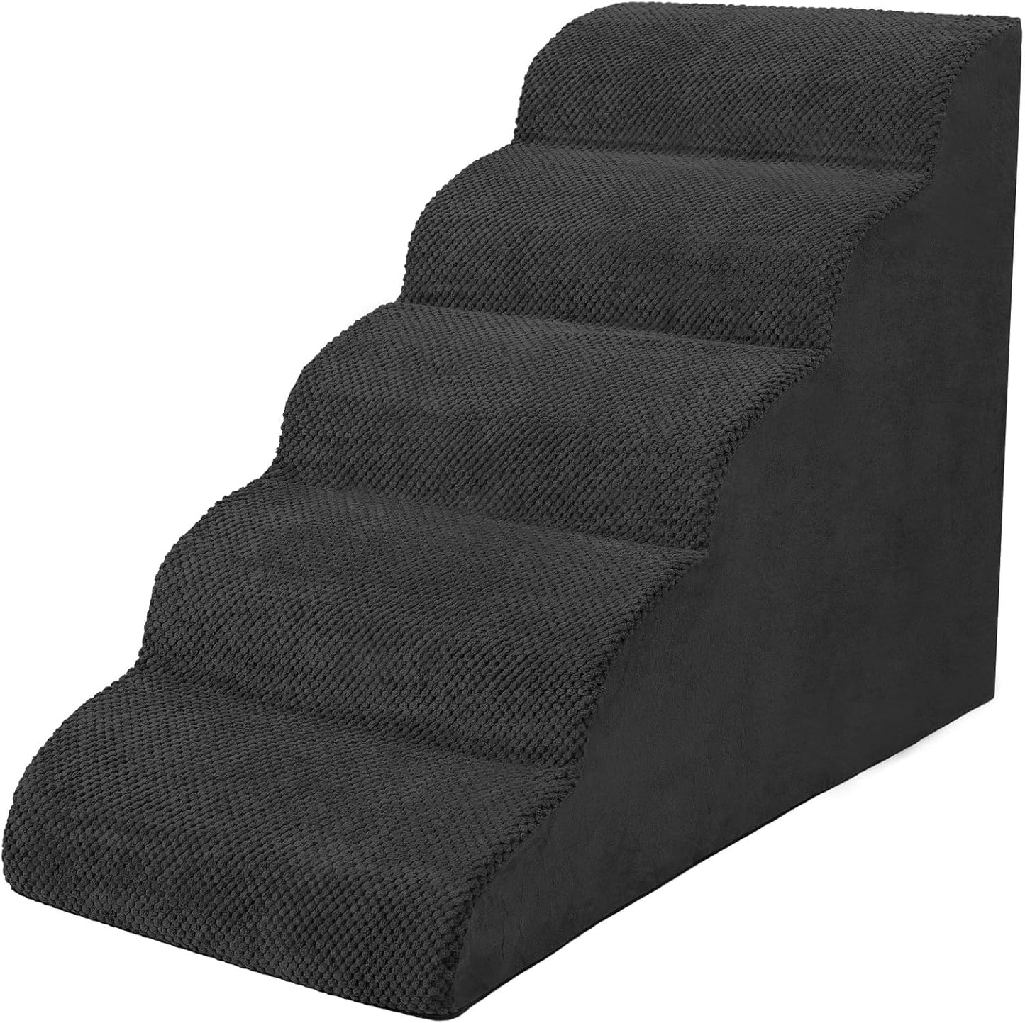 Dog Stairs for Small Dogs, 3 Tiers High Density Foam Dog Ramp, Extra Wide Non-Slip Pet Steps for High Beds Or Couch, Soft Foam Doggie Ladder for Dogs Injured, Older Pets, Small Cats
