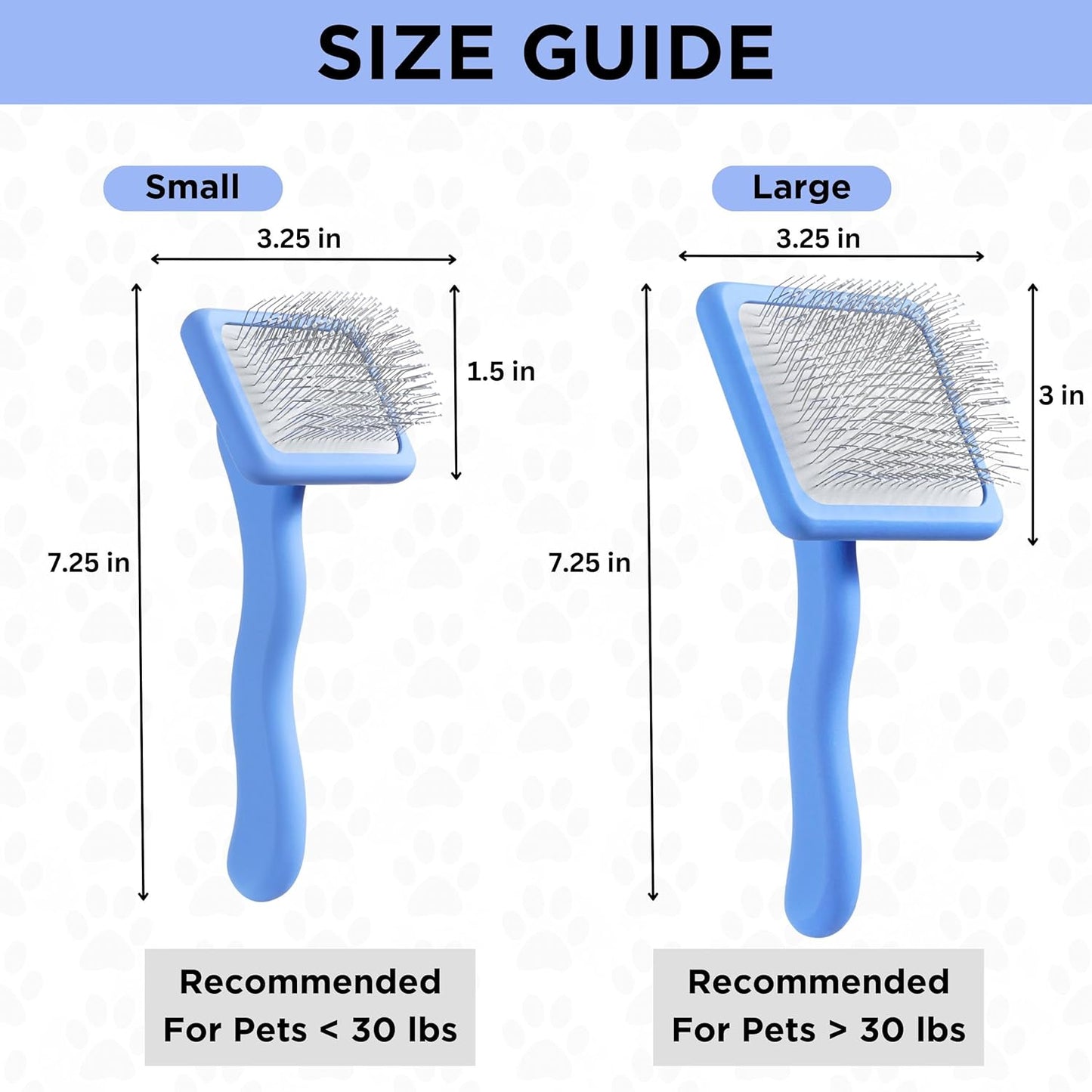 We Love Doodles Slicker Brush with Non Scratching Pins - Dog Brush with Coated Pins, Slicker Brush for Dogs Dematting, Grooming Brushes for Short Haired & Long Haired, Poodle & Goldendoodle (Small)
