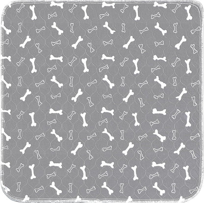 Washable Pee Pads for Dogs, 2Pack Reusable Puppy Pads, Fast Absorbent Dog Pee Pads for Crate Pet Training Pads, Waterproof Whelping Pads for Dogs Bed Mat Crate Indoor (Grey, 18x24)