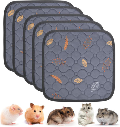Sunheir Washable Pee Pads for Dogs Large 48" x 48" 2-Pack Reusable Puppy Pads Pet Training Pads, Absorb Dog Mats, Whelping Pad, Non-Slip Protects Against Urine Leakage (Leaves - Deep Grey, 48x48)