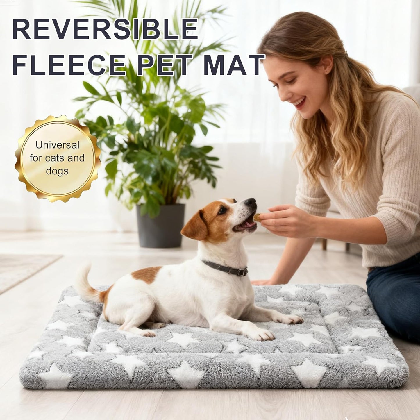 Dog Bed Mat – Soft & Comfortable Dog Kennel Pad for Crate – Durable Crate Bed & Mat for Dogs & Cats – Ideal for Crate, Kennel, and Home Use