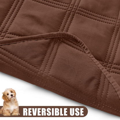 Smiry Waterproof Dog Bed Cover Blanket 30x70, Soft Reversible Pet Blanket, Washable Leakproof Cats Dogs Couch Cover for Sofa, Couch, Furniture, Grey/Dark Grey
