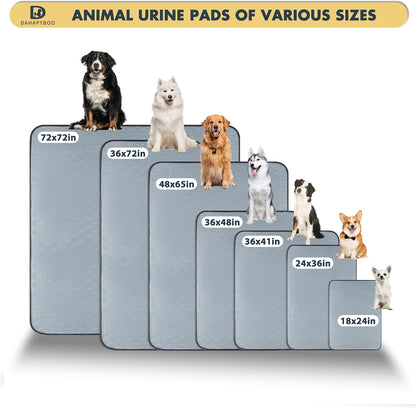 DAHAPYBOO Washable Pee Pads for Dogs,4 Pack Reusable Puppy Pads for Dogs,18x24 Non-Slip Waterproof Pet Training Pads for Crate, Playpen, Bed, Sofa,Whelping Box, Potty Training