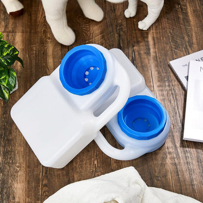 Ziliny 1 Pcs 3 Quart No Spill Portable Dog Travel Water Bowl Pet Water Bowl for Pet Dispenser for Small Large Dogs Cats Camping Hiking Trips Car RV Boat Road Mess-Free Design