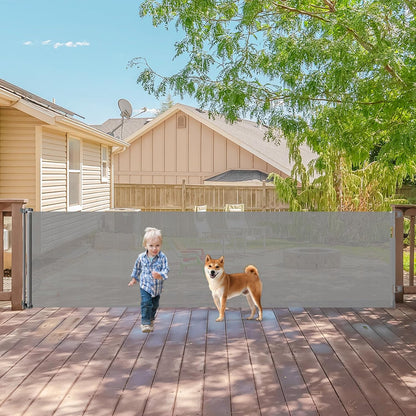 Extra Wide Baby Gate for Large Openings Retractable Baby Gates Indoor Outdoor Extra Long Dog Gate for Doorway Stair Gates for Kids or Pets Extra Large Dog Gate for Stairs