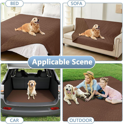hyha Waterproof Dog Blanket, Soft Pet Bed Blankets, Waterproof Sofa Couch Cover for Dogs Washable, Reversible Pet Couch Covers for Sofa Furniture (30x70 Inch, Grey/Dark Grey)