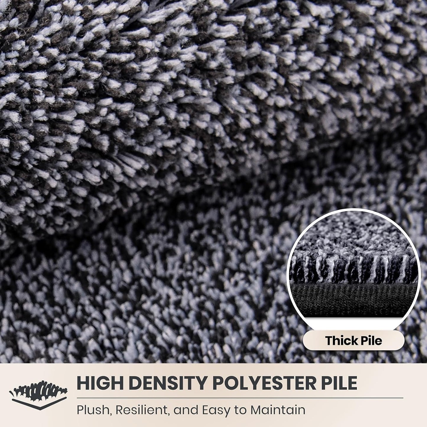 PURRUGS Dirt Trapping Door Mat 20" x 31.5", Non-Slip Machine Washable Entryway Rug, Dog Doormat, Indoor Front Door Mat, Super Absorbent Entry Rug for Muddy Shoes & Paws, Bluish Grey-Black