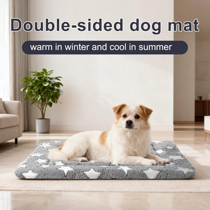 Dog Bed Mat – Soft & Comfortable Dog Kennel Pad for Crate – Durable Crate Bed & Mat for Dogs & Cats – Ideal for Crate, Kennel, and Home Use