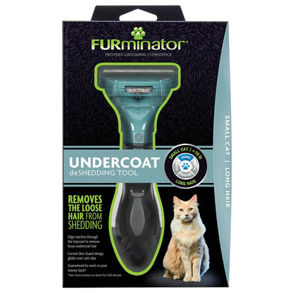 FURminator® deShedding Tool For Medium/Large Cats, Long Hair, Removes Loose Hair From Shedding