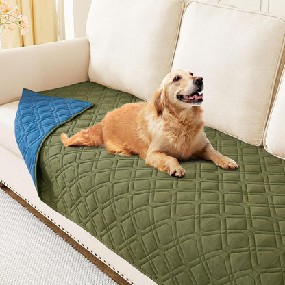 hyha Waterproof Dog Bed Blanket, Soft Pet Blankets, Waterproof Couch Cover for Dogs, Reversible Sofa Covers Washable for Furniture (30x70 Inch, Taupe/Beige)