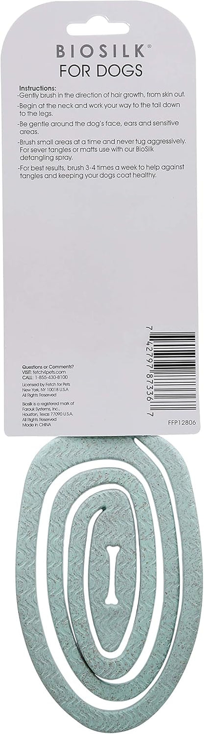 BioSilk for Pets Eco Friendly Detangling Pin Brush for Dogs, Gentle Dog Grooming Brush Designed to Help Remove Knots and Tangles and Support Healthy Coats for All Dogs