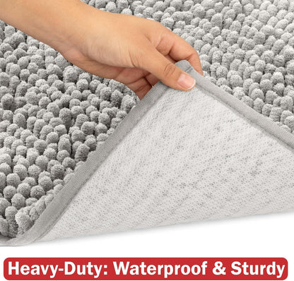 DogBuddy Dog Door Mat for Muddy Paws, Absorbent Microfiber Pet Rug, Waterproof Non-Slip Doormat, Washable Rugs for Dogs, Entryway Indoor Outdoor Mat, Dog Supplies (Medium, Shadow)