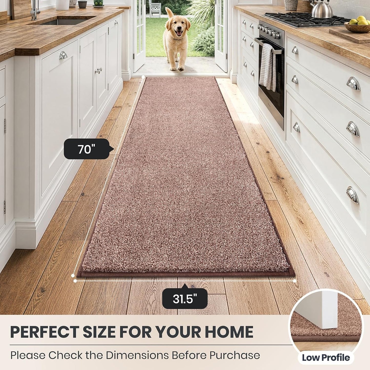 PURRUGS Dirt Trapping Door Mat 20" x 31.5", Non-Slip Machine Washable Entryway Rug, Dog Doormat, Indoor Front Door Mat, Super Absorbent Entry Rug for Muddy Shoes & Paws, Bluish Grey-Black