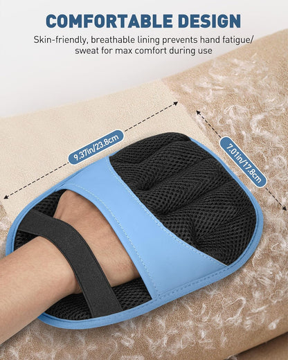 Pet Hair Removal Glove - 2 Pack Electrostatic Magic Brush Gloves Pet Hair for Dogs and Cats, The Magic Brush Pure Path Yomi Pet Grooming Needs, Fur Remover for Furniture, Clothes, Car Seats