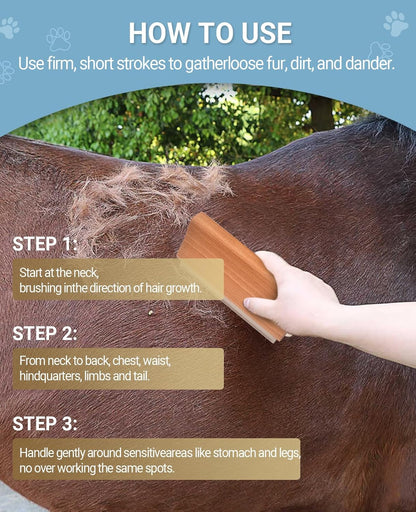 Dog Brush for Shedding | Pet Hair Removal Tool, Cat Grooming Supplies, Deshedding Dog Brush | Combs for cleaning & grooming short and long hair (4.3 Inch (M))
