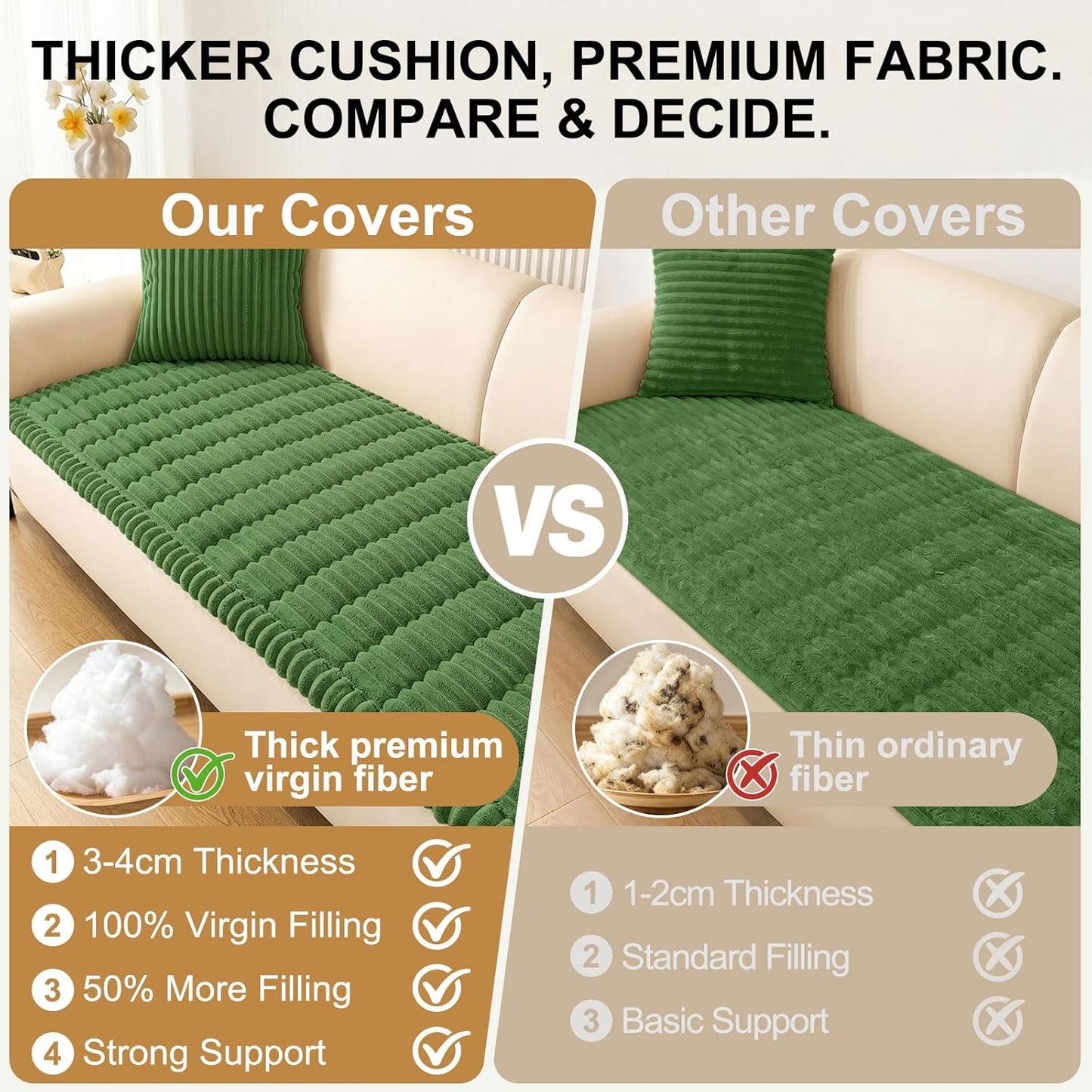 Smiry Couch Cover for Dogs, Non Slip Washable Sofa Protector for Pets, Soft Furniture Cover for Leather & Fabric Couches, Cozy Protect Against Fur, Dirt & Everyday Messes (Dark Grey, 27.6" x 59")
