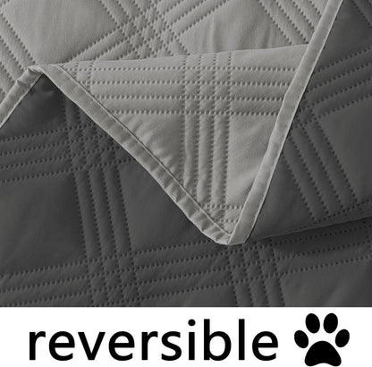 hyha Waterproof Dog Bed Blanket, Soft Pet Blankets, Waterproof Couch Cover for Dogs, Reversible Sofa Covers Washable for Furniture (30x70 Inch, Taupe/Beige)