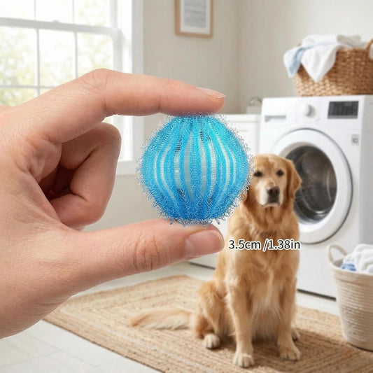10 Pcs Pet Hair Remover for Laundry, Washing Machine Hair Catcher, Dryer Balls for Clothing Dog Cat Pet Fur Remover (Orange+Blue)