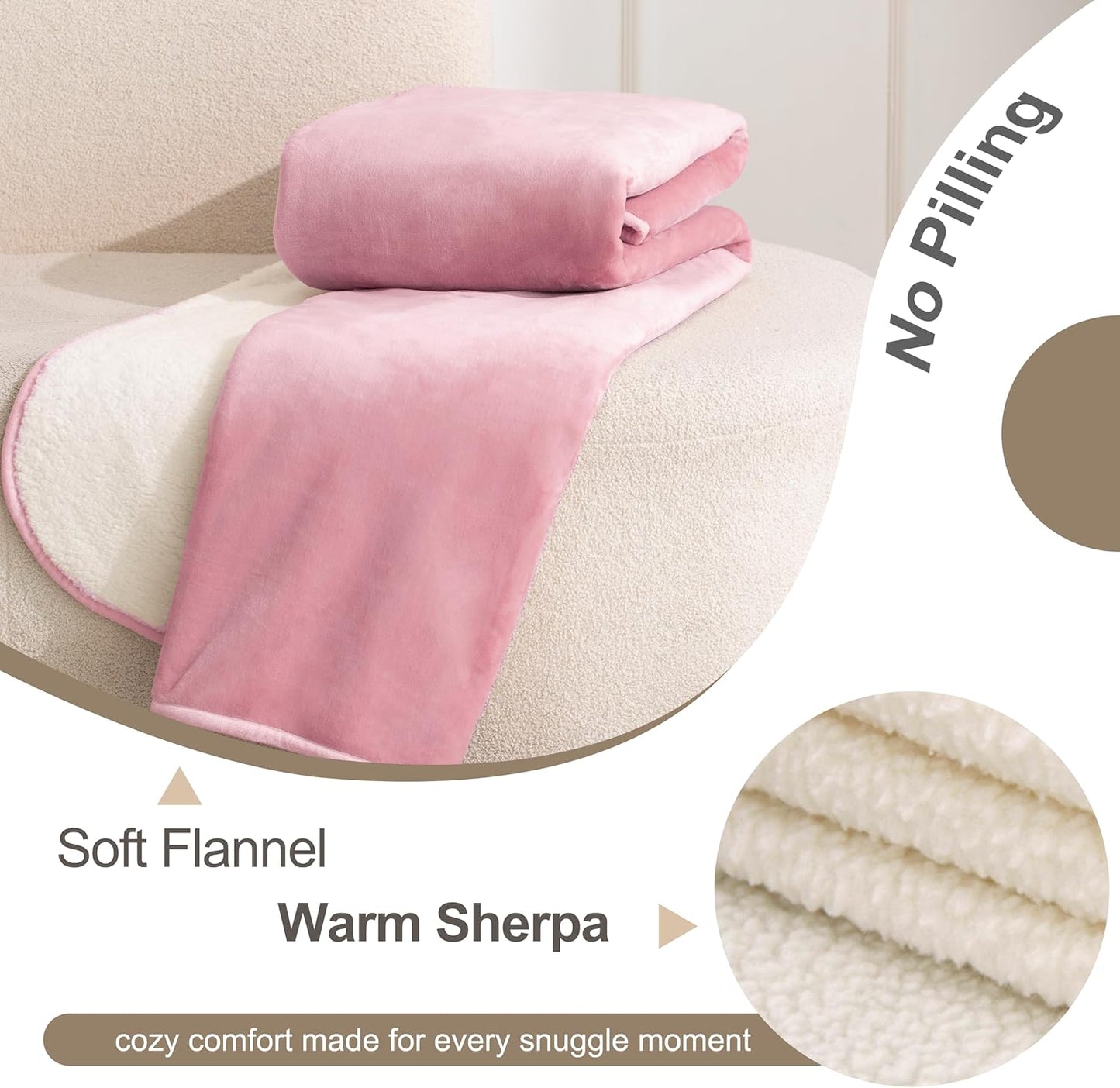 gogobunny Waterproof Blanket for Bed Couch Sofa, Liquid Pee and Fur Proof Pet Blanket for Dog Puppy Cat, Reversible Sherpa Fleece Throw Blanket Furniture Cover Protector (Grey, 50x60 inches)