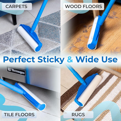 PetLovers Extra Sticky Lint Roller Mega Value Set 600 Sheets for Pet Hair Removal, Dog and Cat Lint Remover 6 Pack
