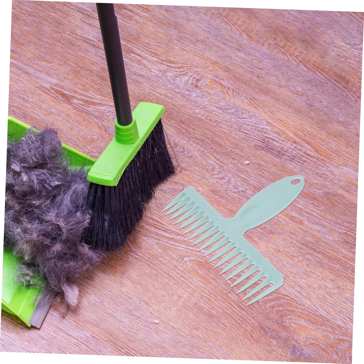 Healeved 2pcs Dog Hair Brush Remover Broom Hair Cleaner Comb Portable Cleaning Device for Home