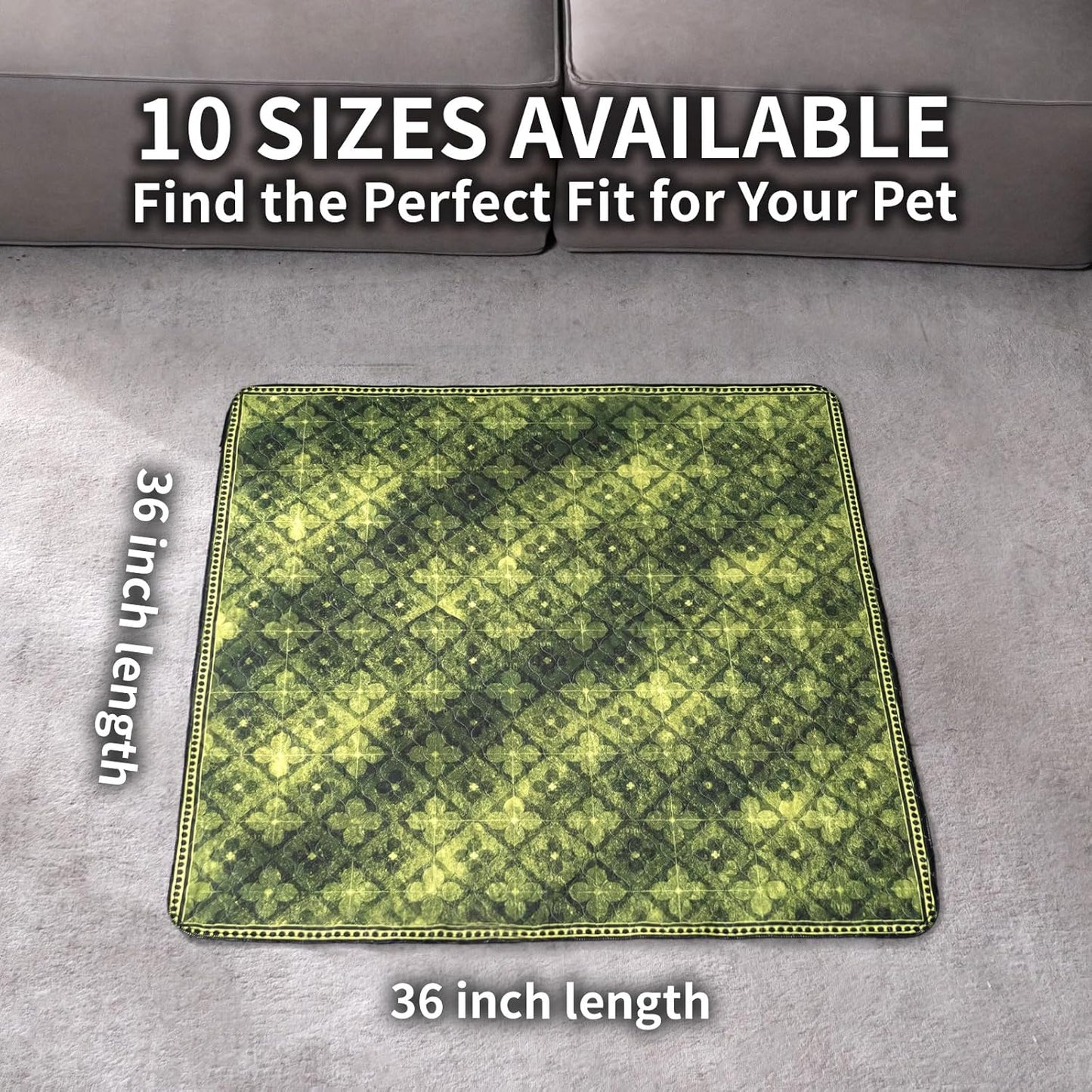 Washable Pee Pads for Dogs, Reusable Puppy Potty Training Pads, Ultra-Absorbent Thick Waterproof Leak-Proof Non-Slip Pads & Mat for Crate, Playpen, Floor, Whelping & Housebreaking , 2 Pack 18"x24"