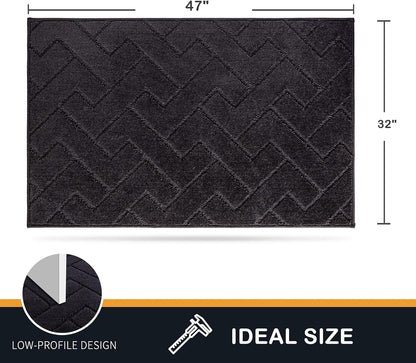 PURRUGS Dirt Trapping Door Mat 20" x 31.5", Non-Slip Machine Washable Entry Rug, Dog Doormat, Indoor Front Door Mat, Super Absorbent Entryway Rug for Muddy Shoes & Paws, Taupe