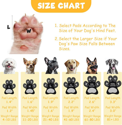 Dapaw Anti-Slip Dog Paw Pads, Paw Grip for Senior Dog on Hardwood & Tile Floors, Protector Pads for Hot Pavement, Paw Stickers for Dogs Feet with Strong Traction (5 Sets, 20 Pcs) L