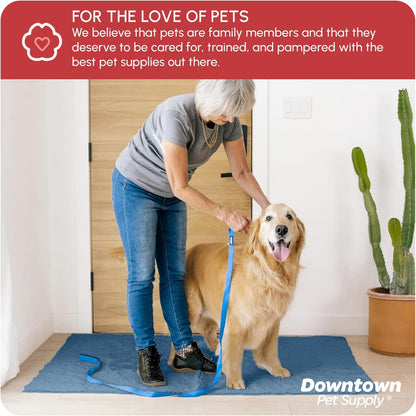My Doggy Place Dog Mud Mat, 36"x26" Ash – Thick Microfiber Entry Rug for Snow, Mud & Salt – Absorbent, Quick-Dry, Washer-Safe & Non-Slip, Large