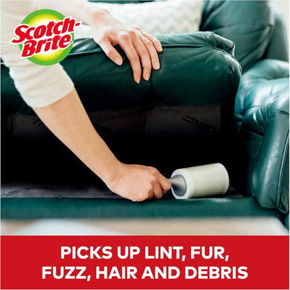 Scotch-Brite Everyday Clean Lint Roller, Lint Remover for Pet Hair, Dark Clothes, Furniture, and Dusty Surfaces, Picks Up Fur & Fluff in Your Home, Car, & Office, 5 Pack, 475 Adhesive Sheets Total