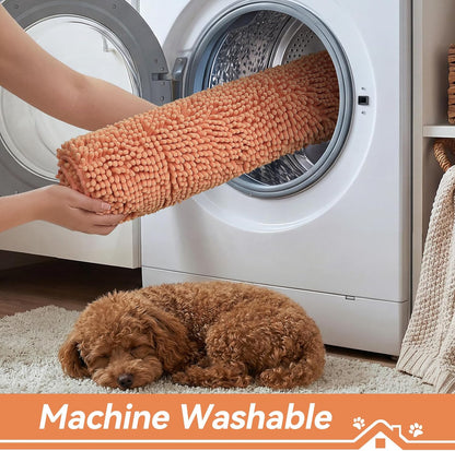 Bcoimo Super Absorbent Dog Door Mat, 30"*20" Anti Slip Mat for Muddy Paws, Pet Rugs for Dirty Paws Washable that Absorbs Moisture and Dirt, for Dog Cage and Pet Resting Carpet
