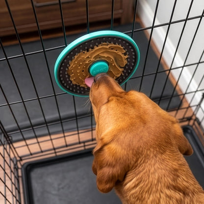 SPOT Soothers Multipurpose Dog Lick Mat - 6in Slow Feeder & Crate Enrichment Toy for Small & Medium Dogs and Puppies, Food-Grade Rubber, Dishwasher Safe, Anxiety & Boredom Relief
