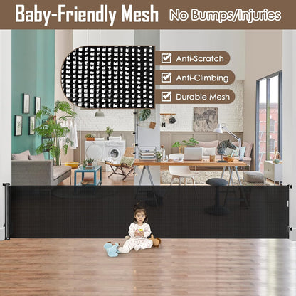 Extra Wide Baby Gate for Large Openings Retractable Baby Gates Indoor Outdoor Extra Long Dog Gate for Doorway Stair Gates for Kids or Pets Extra Large Dog Gate for Stairs