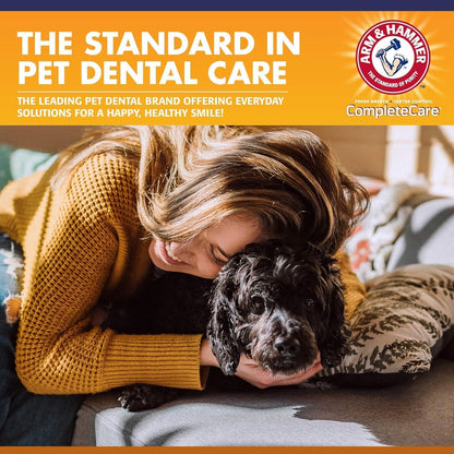 Arm & Hammer Complete Care Dog Dental Kit Enzymatic Toothpaste 2.5 OZ Chicken Flavor Toothbrush Finger Brush Tartar Baking Soda Formula