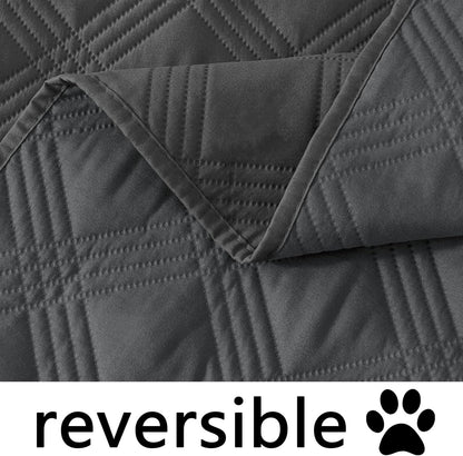 hyha Waterproof Dog Bed Blanket, Soft Pet Blankets, Waterproof Couch Cover for Dogs, Reversible Sofa Covers Washable for Furniture (30x70 Inch, Taupe/Beige)