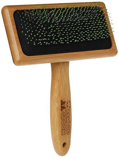 Bamboo Groom Soft Slicker Brush Medium