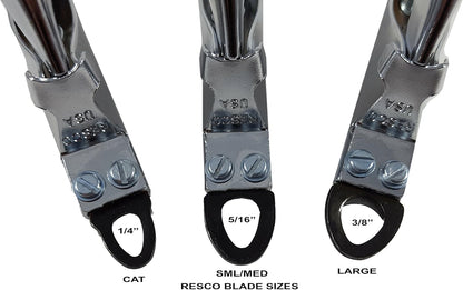 Resco Original Dog Nail Clippers – USA-Made Professional Guillotine Pet Trimmer, Heavy Duty Steel - Chrome, Tiny Dogs and Cats