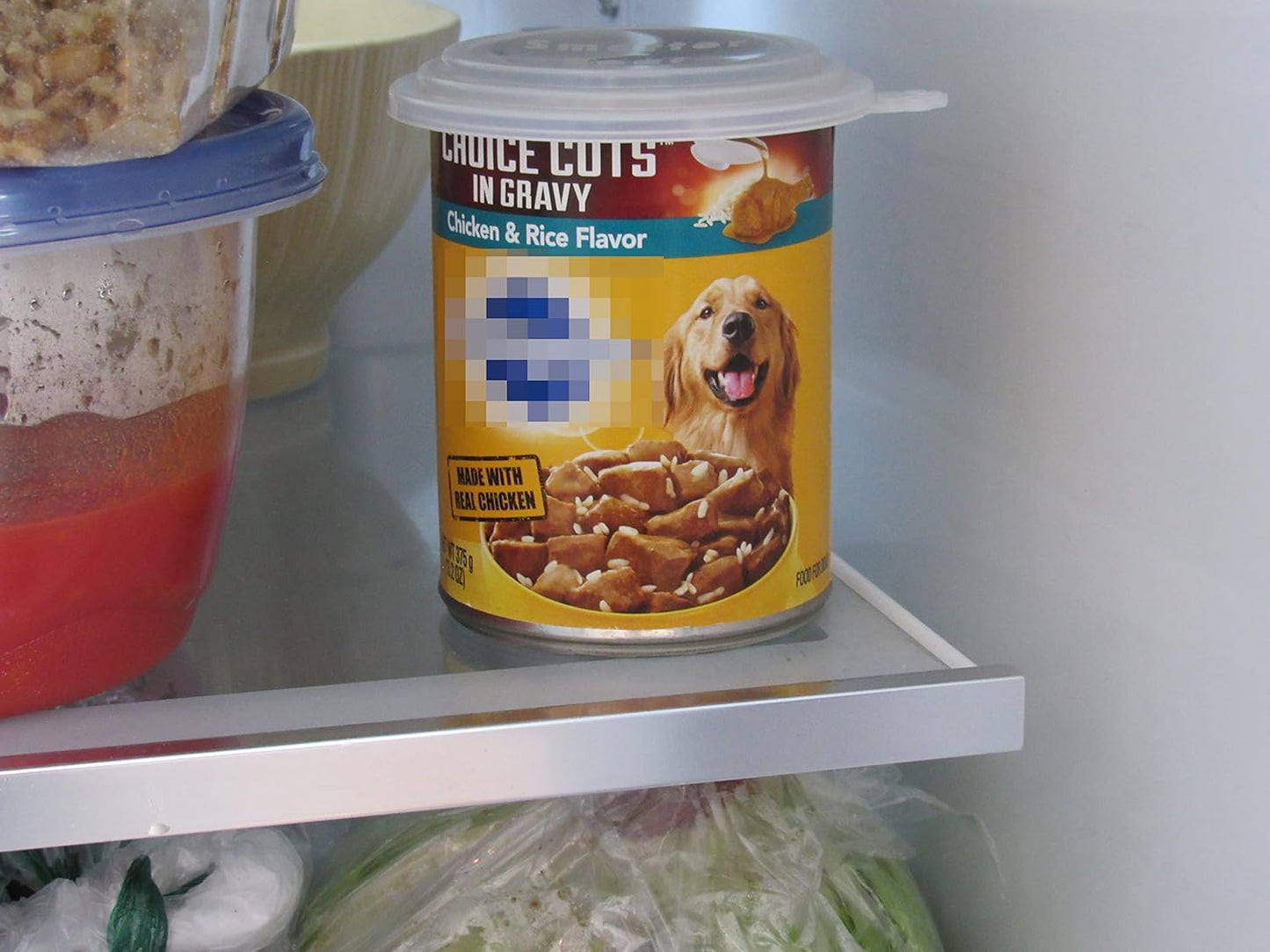 Smarter-Seal, Pet Food Can Covers, Universal Can Lids, 4-Pack, Clear Color, For Dog and Cat Food, Reusable