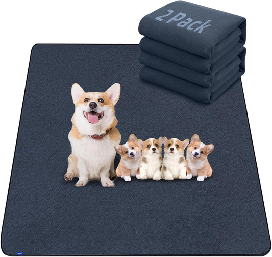 Sunsleek Washable Pee Pads for Dogs 72"x72" Extra Large Super Absorbent Non-Slip Reusable Puppy Pads for Playpen, Crate, Floor, Waterproof Pet Training Mats for Quick-Dry Whelping Pads & Incontinence
